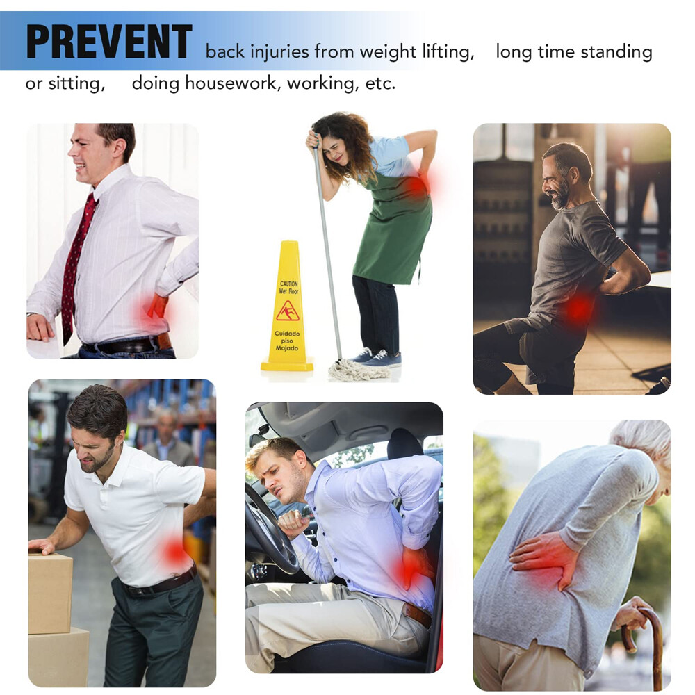 Men Women Lumbar Support Belt Brace For Sciatica Lower Back Pain Relief