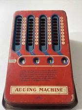 Wolverine Toy Adding Machine Tin Made In U.S.A Works 1950’s