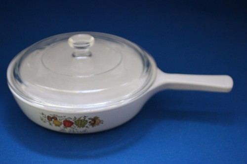 VINTAGE CORNING WARE SPICE OF LIFE P-83-B 6 1/2 " SKILLET WITH LID-USA-VGC - Foto 2 di 7