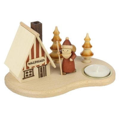 Wooden In The Forest Log Cabin Incense Burner Smoker Made In