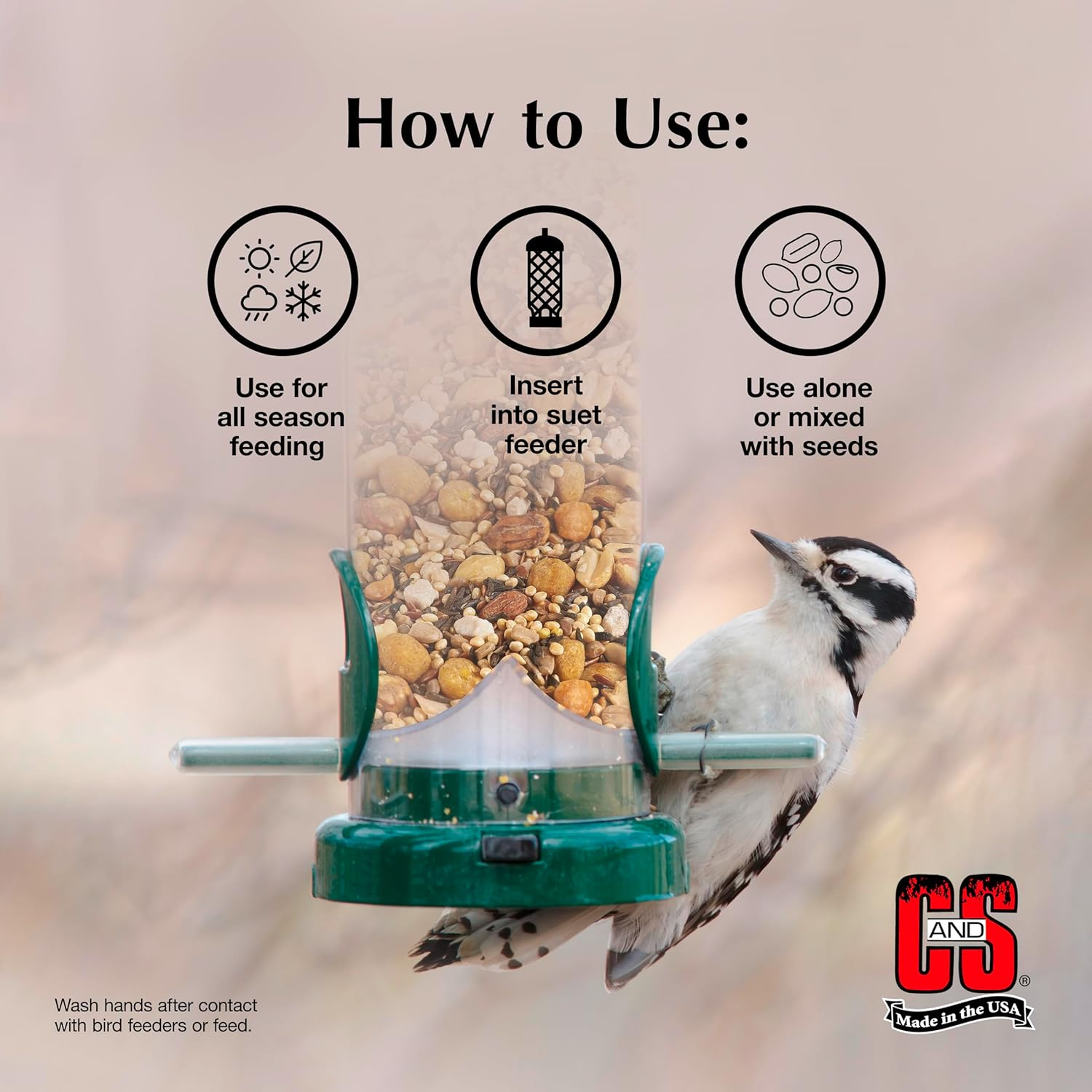 Wild Bird Woodpecker Suet Nuggets Mega Box 8 lb High Energy Feed