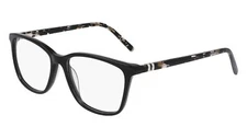 New MARCHON M-5024 001 Black & Black Tortoise Eyeglasses 51/15/140