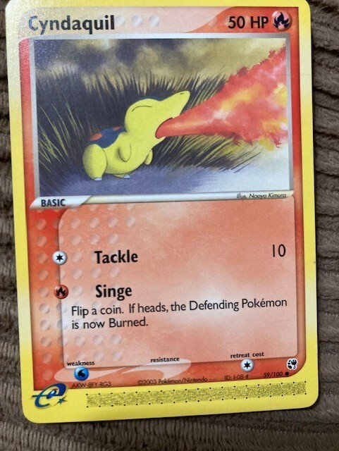 CYNDAQUIL 59/100 POKEMON CARD SANDSTORM COMMON NM SANDSTORM