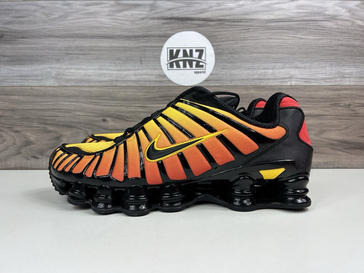 Nike Shox オレンジ/イエロー/ブラック Nike Shox TL Black Amarillo 'Sunrise' Yellow Orange AV3595