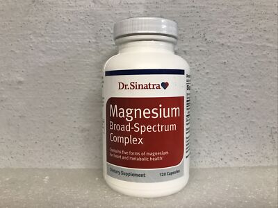 Dr. Sinatra Magnesium Broad Spectrum Complex Capsule 120 Count 11/2026 New