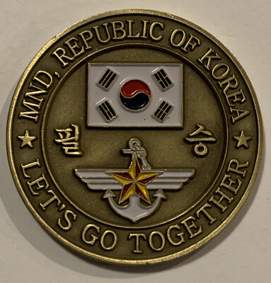 CHALLENGE COIN CENTCOM HQS MG GENERAL Soo ROKA REPUBLIC OF KOREA | eBay