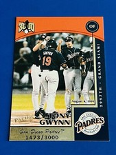 1999 Pacific Tony Gwynn Padres Hit Machine Baseball Insert Card #16; #d /3000