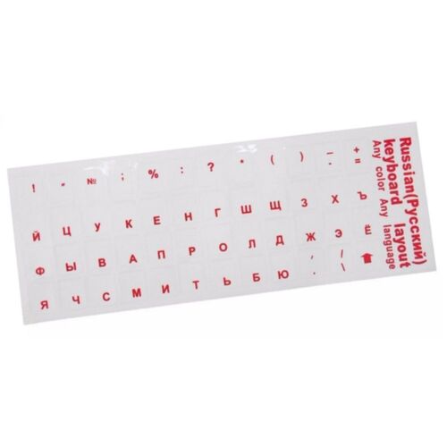 No Alphabet Multiple Color Russian Keyboard Stickers Language Transparent - Picture 15 of 16