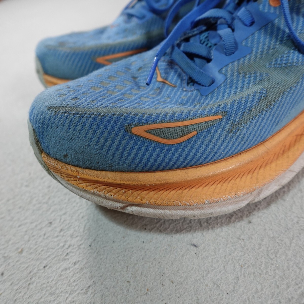 HOKA Shoes Womens 11 Blue Clifton 9 Wide Sneaker F27222J