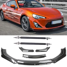 Carbon Fiber Black Front Bumper Lip Body Kit Spoiler For Nissan 370Z 350Z Y