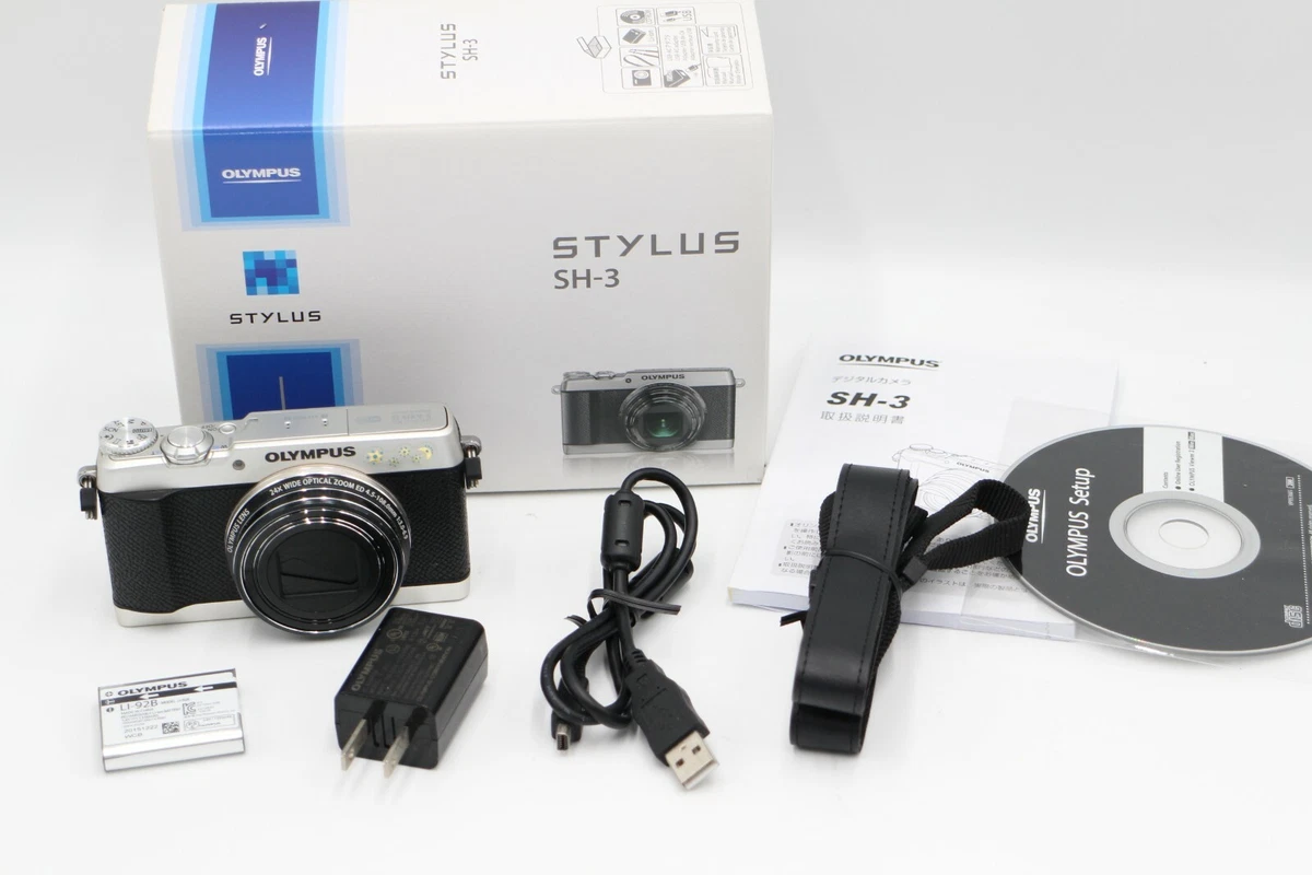 Olympus Stylus SH-3 16MP Point & Shoot digital camera (Silver