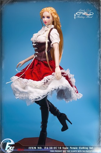 1/6 Lolita Clothes Little Red Riding Hood For 12" PHICEN Female Elsa Anna Figure - Picture 10 of 14