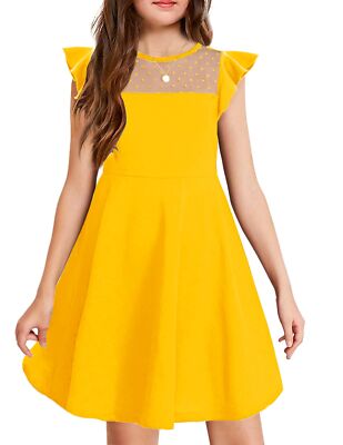 white christmas dresses Yellow Cotton Gauze Mini Dress - Casual Dresses