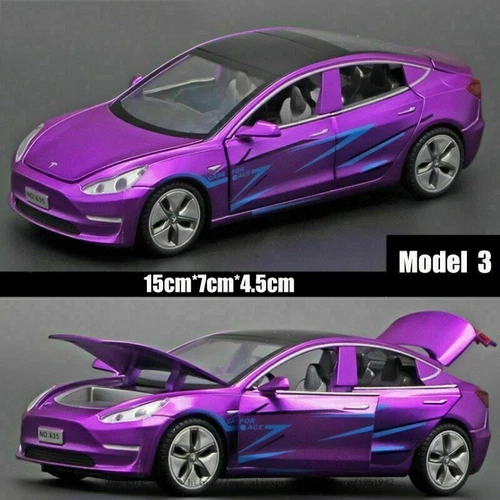 1:32 Tesla MODEL3 Legierung Automodell Spielzeugfahrzeuge Jungen Kinder Geschenk - Bild 1 von 16