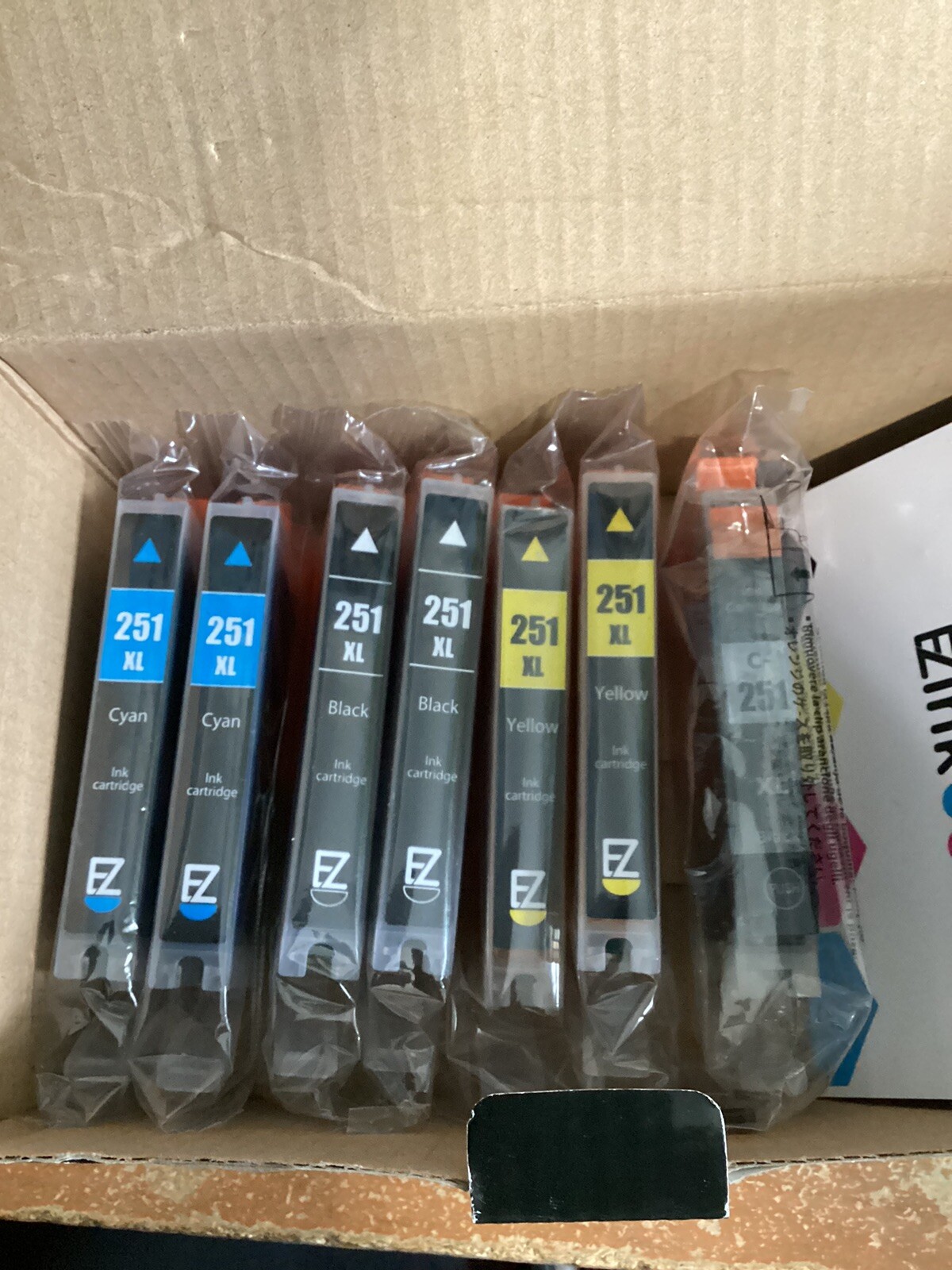 Seven EZ Ink Cartridges Multi Pack 251 XL eBay