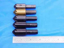 5pcs 90 DEGREE 3/4 DIA HSS COUNTERSINKS 1/2 SHANK .75 .750 6 FLUTES USA MADE