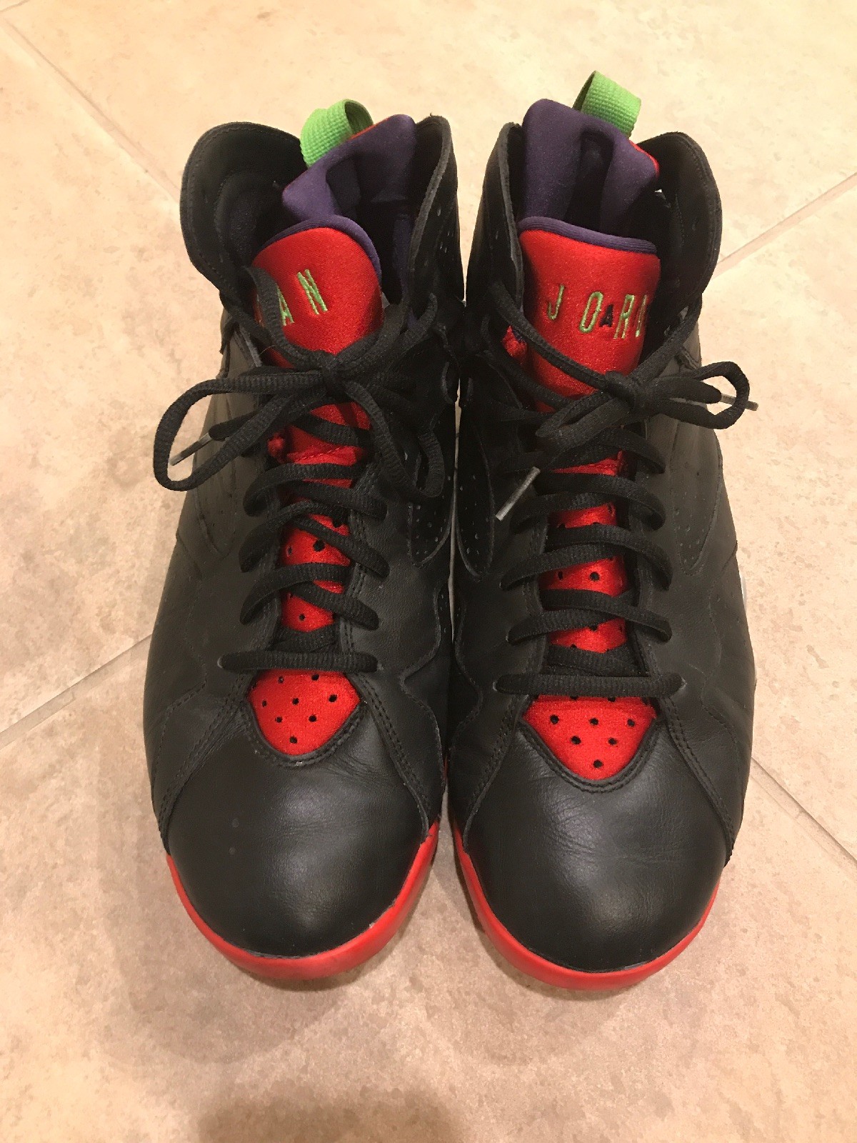 AIR JORDAN 7 RETRO MARVIN THE MARTIAN MEN'S SIZE 11 AIR JORDAN 7 RETRO MARVIN THE MARTIAN MEN'S SIZE 11