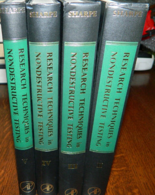 *RESEARCH TECHNIQUES IN NONDESTRUCTIVE TESTING, VOL.II,III,IV,V By  Sharpe NB05