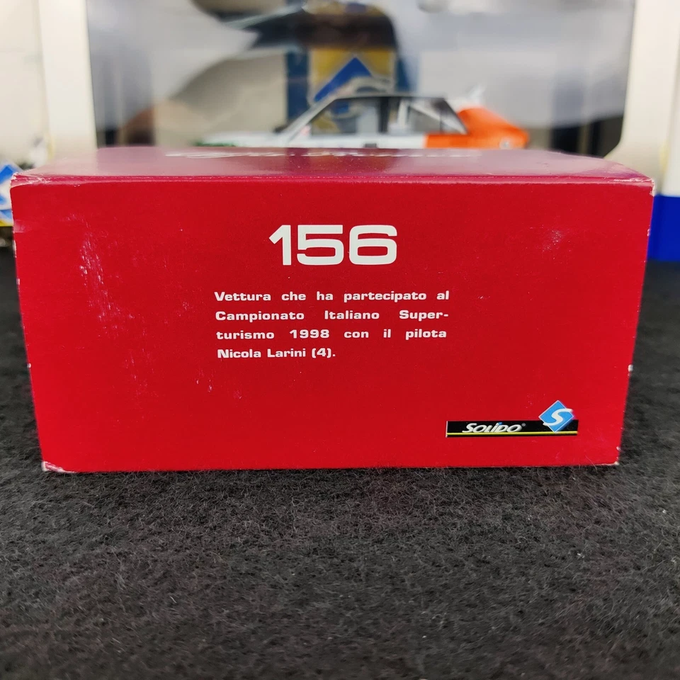 AUTO SOLIDA ALFA ROMEO 156 SUPERTURISMO N.LARINI EDIZIONE LIMITATA 1:43 - Immagine 3 di 4