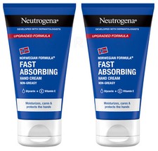 2 NEUTROGENA Fast Absorbing Moisturizing Non-Greasy Hand Cream 75ml