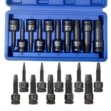 10PC 1/2" Impact Screw Stud Spiral Extractor Damaged Bolt Nut Remover 3-22mm Set