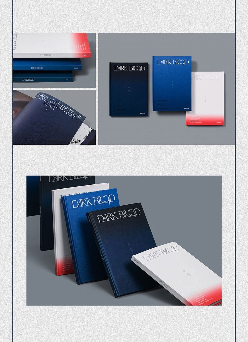 ENHYPEN Album [DARK BLOOD] Random Ver. CD+92p Book+3p Card+B.Mark+