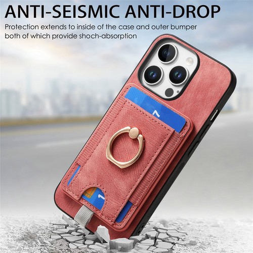 Fashion Magsafe Card Slot Leather Phone Case For iPhone 16 Pro Max 15 Plus 12 XR - Bild 92 von 95