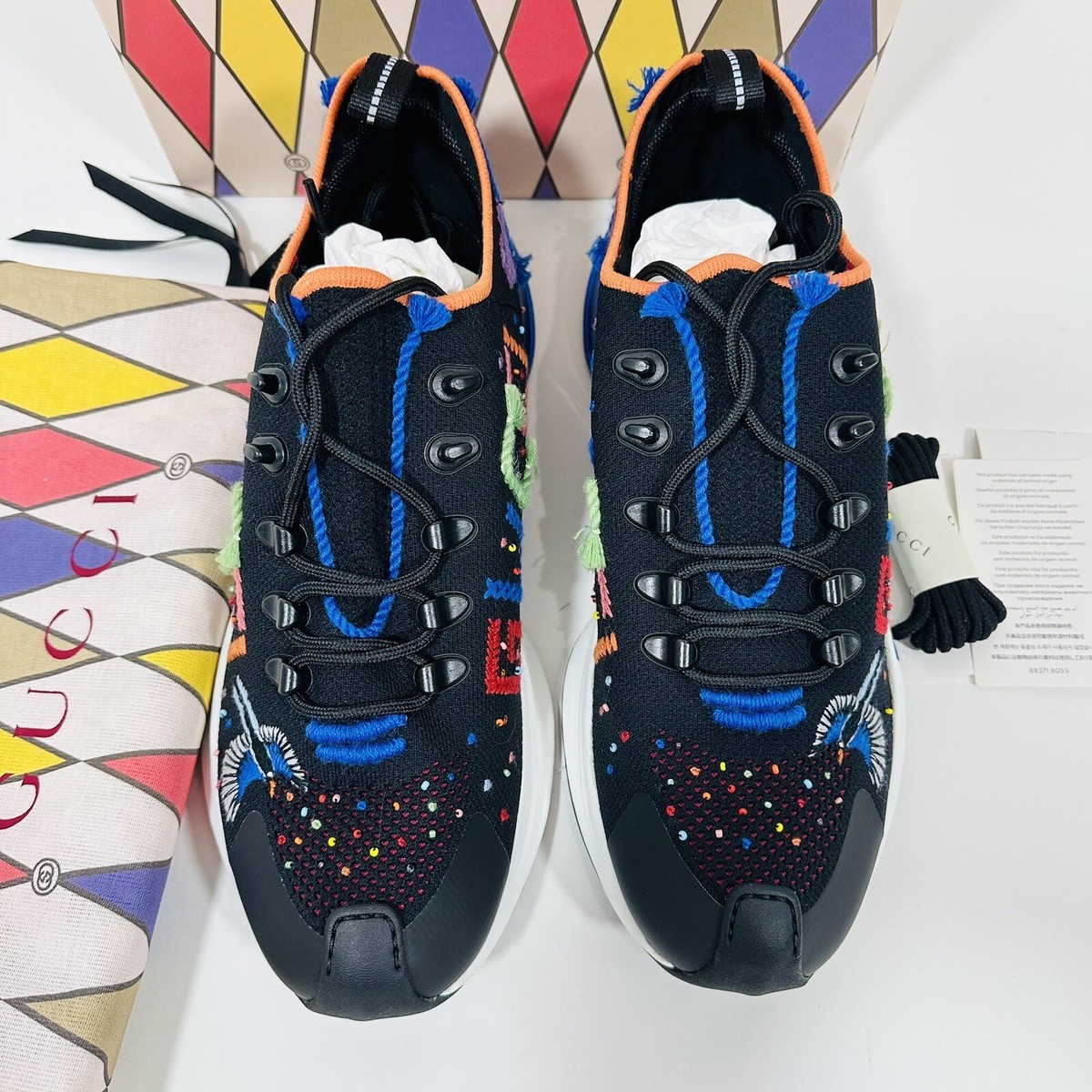 Rare Gucci Run Limited Edition Lovelight Sneaker Black Rare Gucci Run Limited Edition Lovelight Sneaker Black