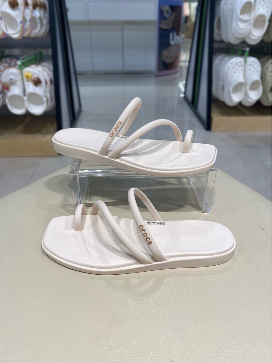 CROCS Miami Toe Womens Loop Sandal Ivory ✅Multiple Sizes ✅Expedited