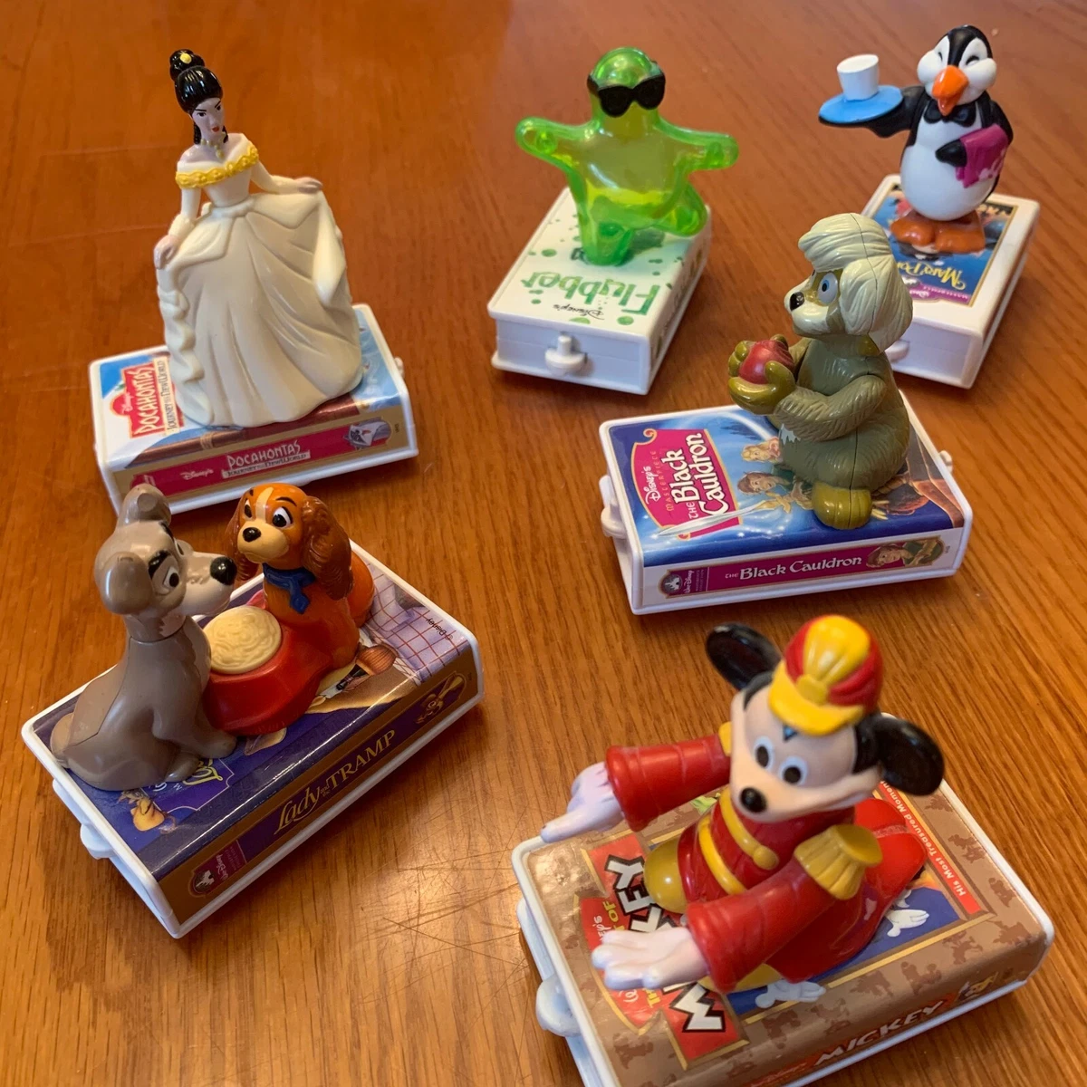 You Choose McDonalds Disney VHS Video Train Toys Complete