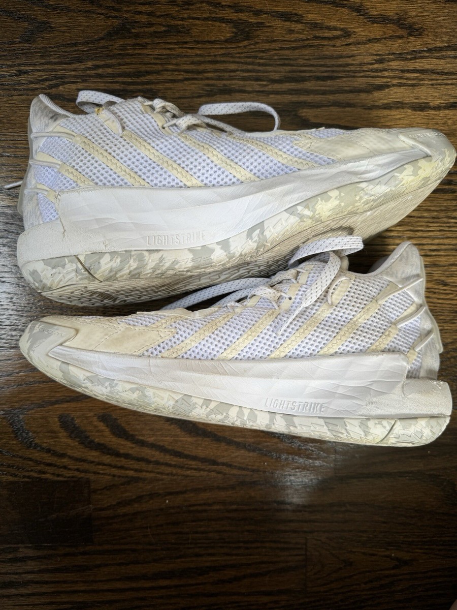Adidas Dame 7 ‘I am My Own Fan’ Mens 9 White Athletic Basketball Shoes FY0158 Adidas Dame 7  main image 4