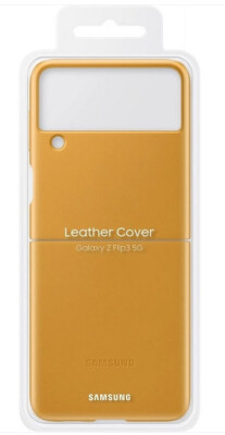 Samsung Leather Cover Smartphone Cover EF-VF711 für das Galaxy Z Flip3 5G, Handy