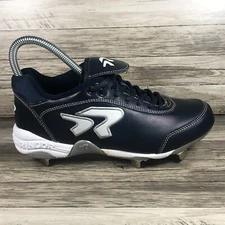 Ringor Dynasty 2.0 Softball Metal Spikes Women's Size 7 Blue White All Leather