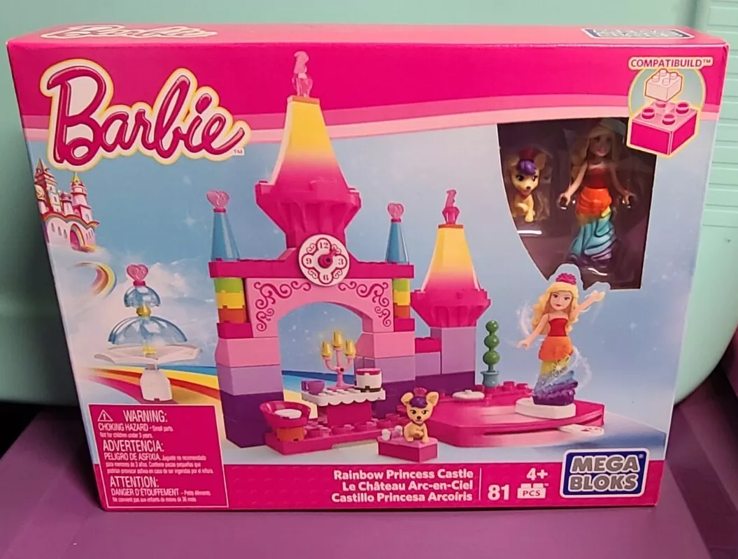 Barbie rainbow castle sale