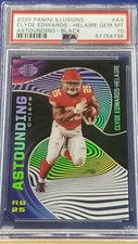 Clyde Edward-Helaire - 2020 Panini Illusions Astounding Black RC  PSA 10  #6/50