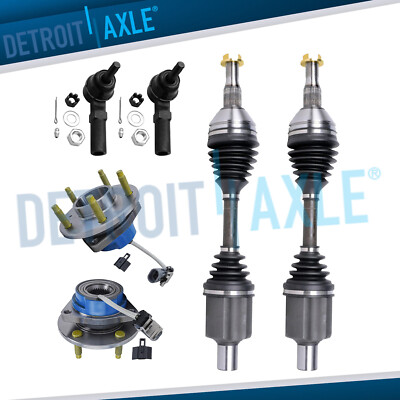 Front CV Axle Wheel Bearing Hub Outer Tie Rods for Cadillac DeVille Seville DTS
