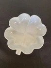Frankoma Pottery No. 233. Four Leaf Clover Light Blue Dish