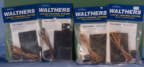 4 Walthers 942-121 Dual Color LED Fascia Turnout Controllers - 4 New Units