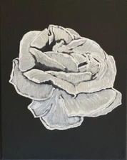 Flower Original hand painted 10”x8” acrylic painting on canvas