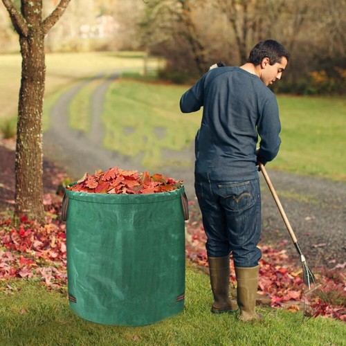 4/8tlg Gartensack Säcke Laubsack Gartenabfallbehälter 272/300L Gartentasche - Bild 3 von 28
