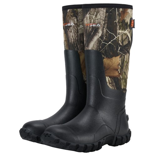 HISEA Men's Rain Boots Waterproof Insulated Fishing Hunting Farm Mud Work Boots - Picture 48 of 52