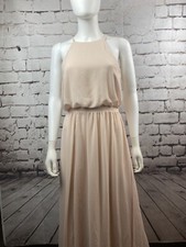 Anthropologie BHLDN Womens Size Medium Light Pink Sleeveless Dress Gown LKNW