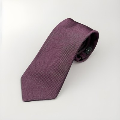 Neiman Marcus Men's Handmade Silk Tie Solid Maroon Retail $250