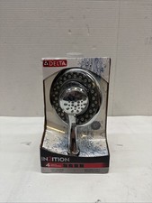 Delta In2ition 4-Spray Chrome Combo Hand-Held Shower Showerhead New