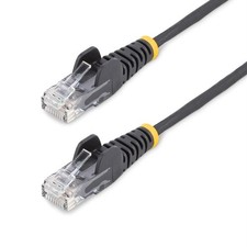 Image of StarTech.com 2 m CAT6 Cable - Slim - Snagless RJ45 Connectors - Black