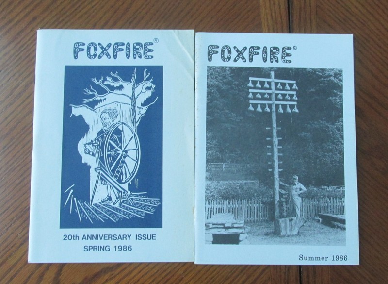 Vintage Foxfire Magazines 20th Anniversary Issue Spring 1986 & Summer 1986