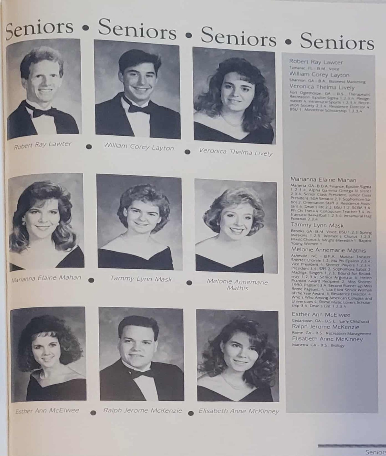 1991  Argo Yearbook SHORTER COLLEGE Rome, Georgia