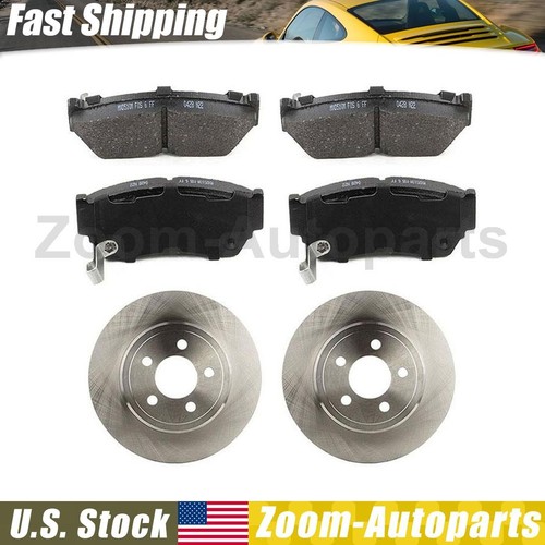 Front Disc Brake Rotors + Brake Pads Kit for 1995 - 2015 2016 2017 Nissan Tsuru