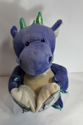 Cuddle Barn Plush Purple Dragon Story Telling Fairy Tales Animated WORKS