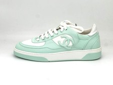 CHANEL 24C Cotton CC Sport Runner Lace Up Sneakers Kicks Shoes Trainers 1225